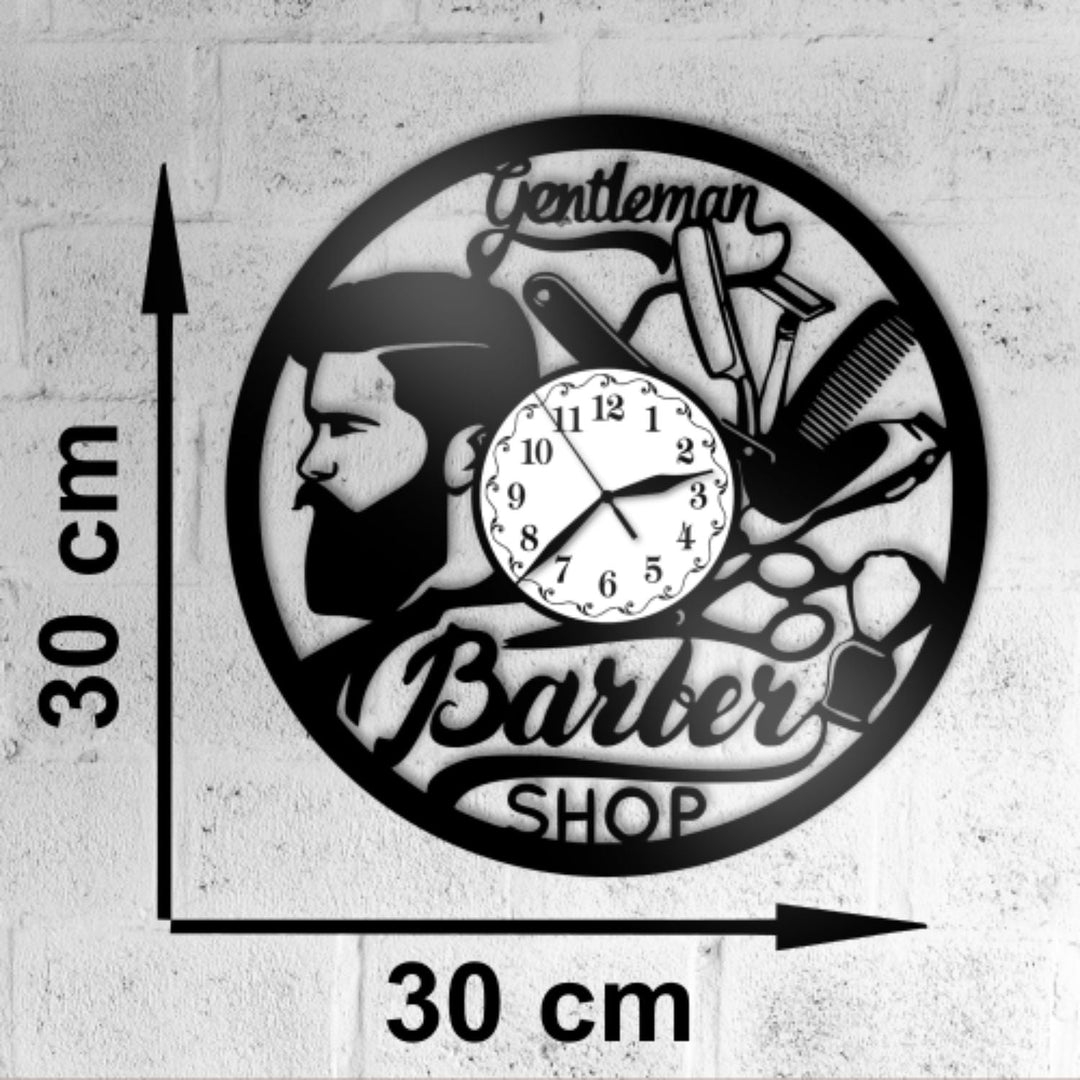 Ceas cadou Barber Shop - model 4 - Cadouri Personalizate