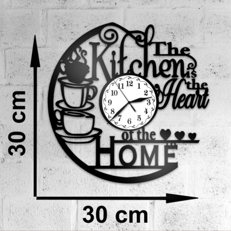 Ceas cadou bucatarie The kitchen is the heart of the home - Cadouri Personalizate
