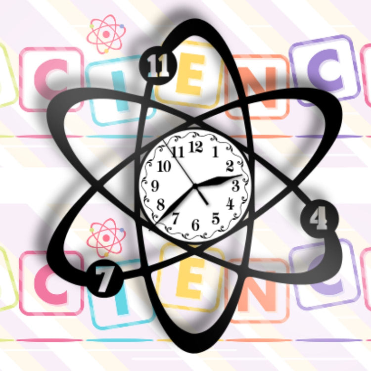 Ceas cadou cu Atom - Cadouri Personalizate
