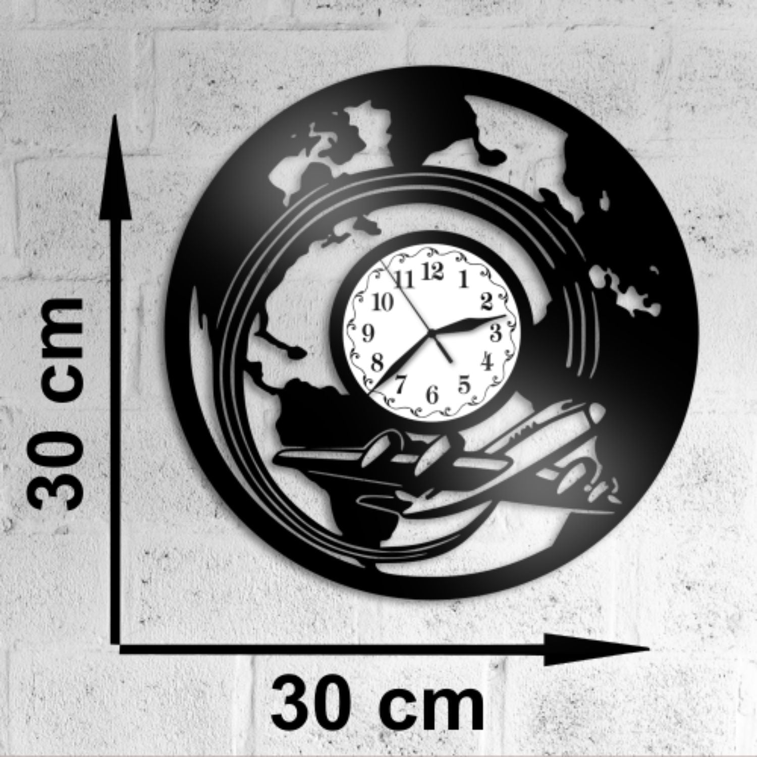 Ceas cadou cu avion - model 1 - Cadouri Personalizate