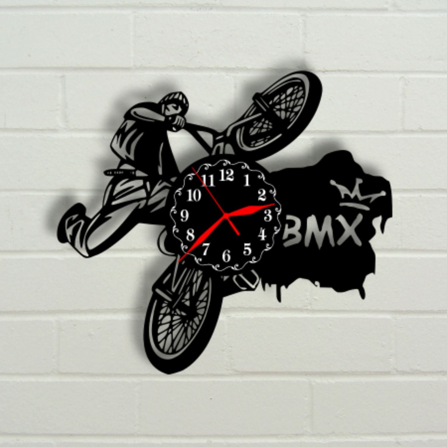 Ceas cadou cu bicicleta - BMX - model 1 - Cadouri Personalizate