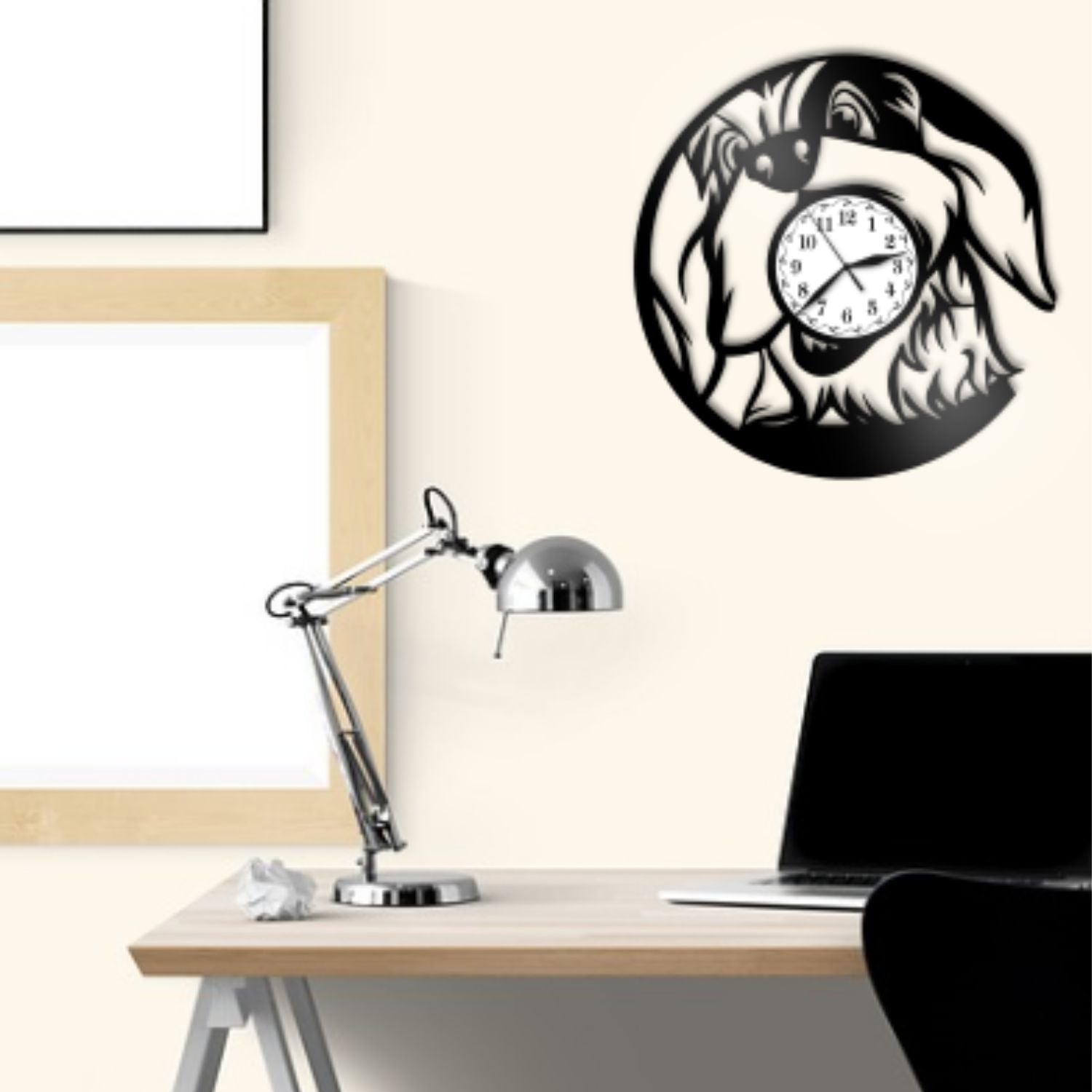 Ceas cadou cu caine - model 2 - Cadouri Personalizate