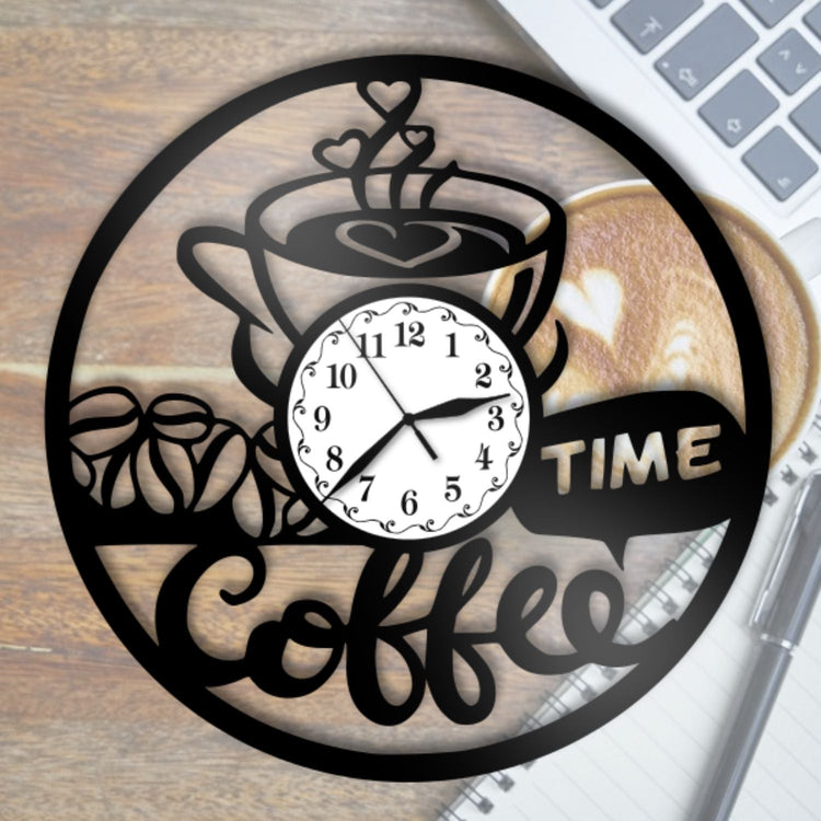 Ceas cadou cu cana de cafea - Coffee time - Cadouri Personalizate