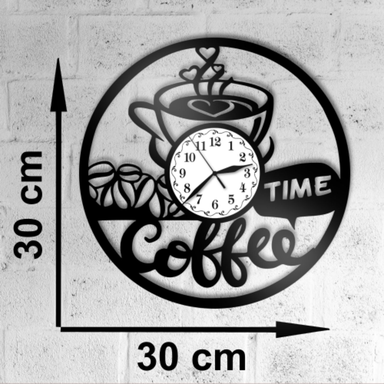 Ceas cadou cu cana de cafea - Coffee time - Cadouri Personalizate