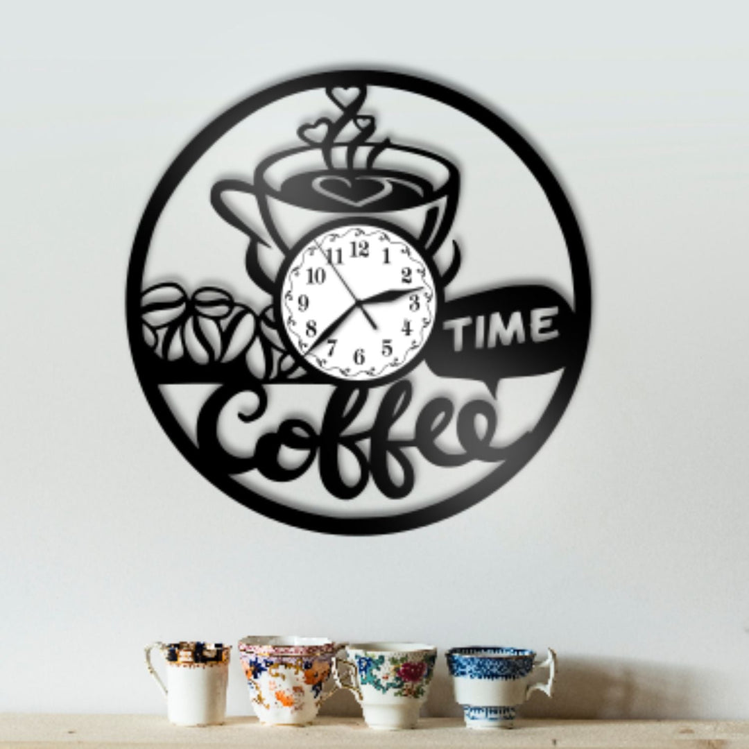 Ceas cadou cu cana de cafea - Coffee time - Cadouri Personalizate