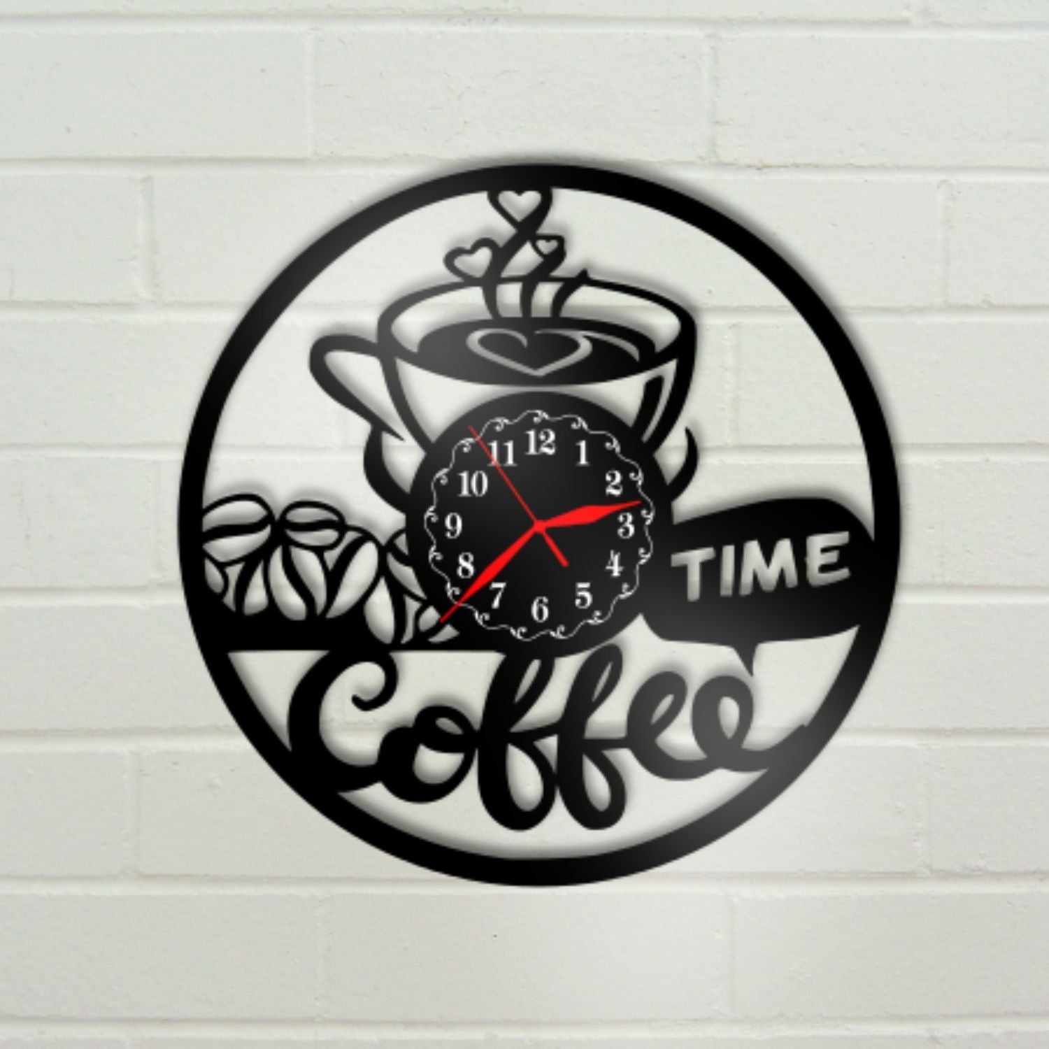 Ceas cadou cu cana de cafea - Coffee time - Cadouri Personalizate