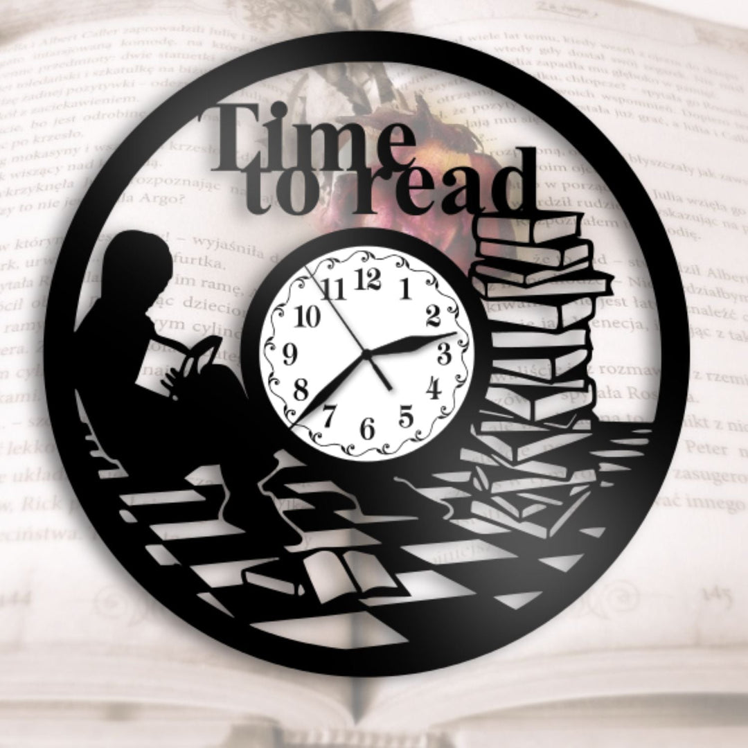 Ceas cadou cu carti - Time to read - Cadouri Personalizate