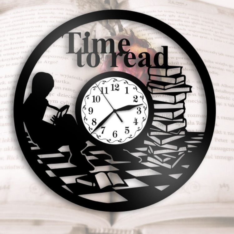 Ceas cadou cu carti - Time to read - Cadouri Personalizate
