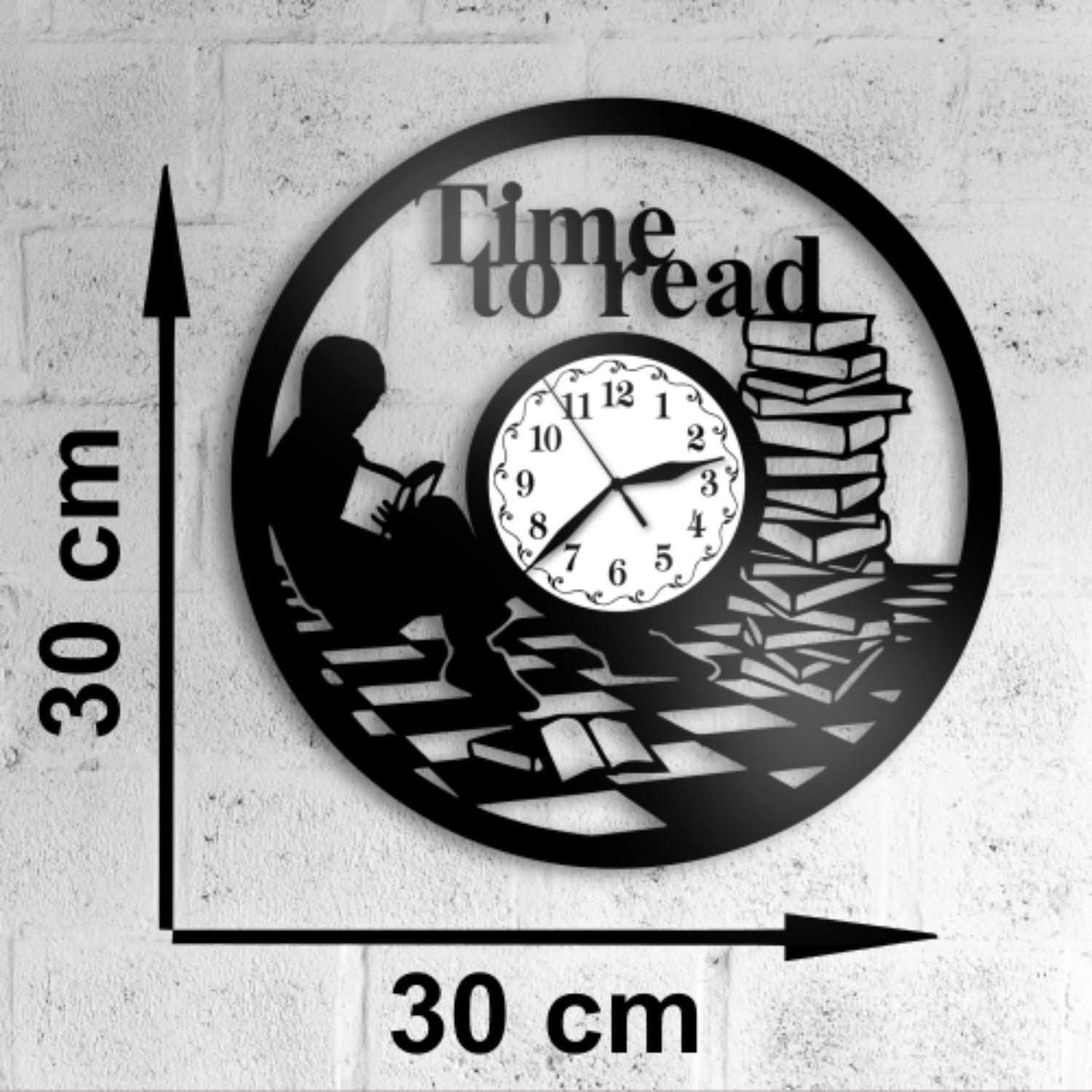 Ceas cadou cu carti - Time to read - Cadouri Personalizate