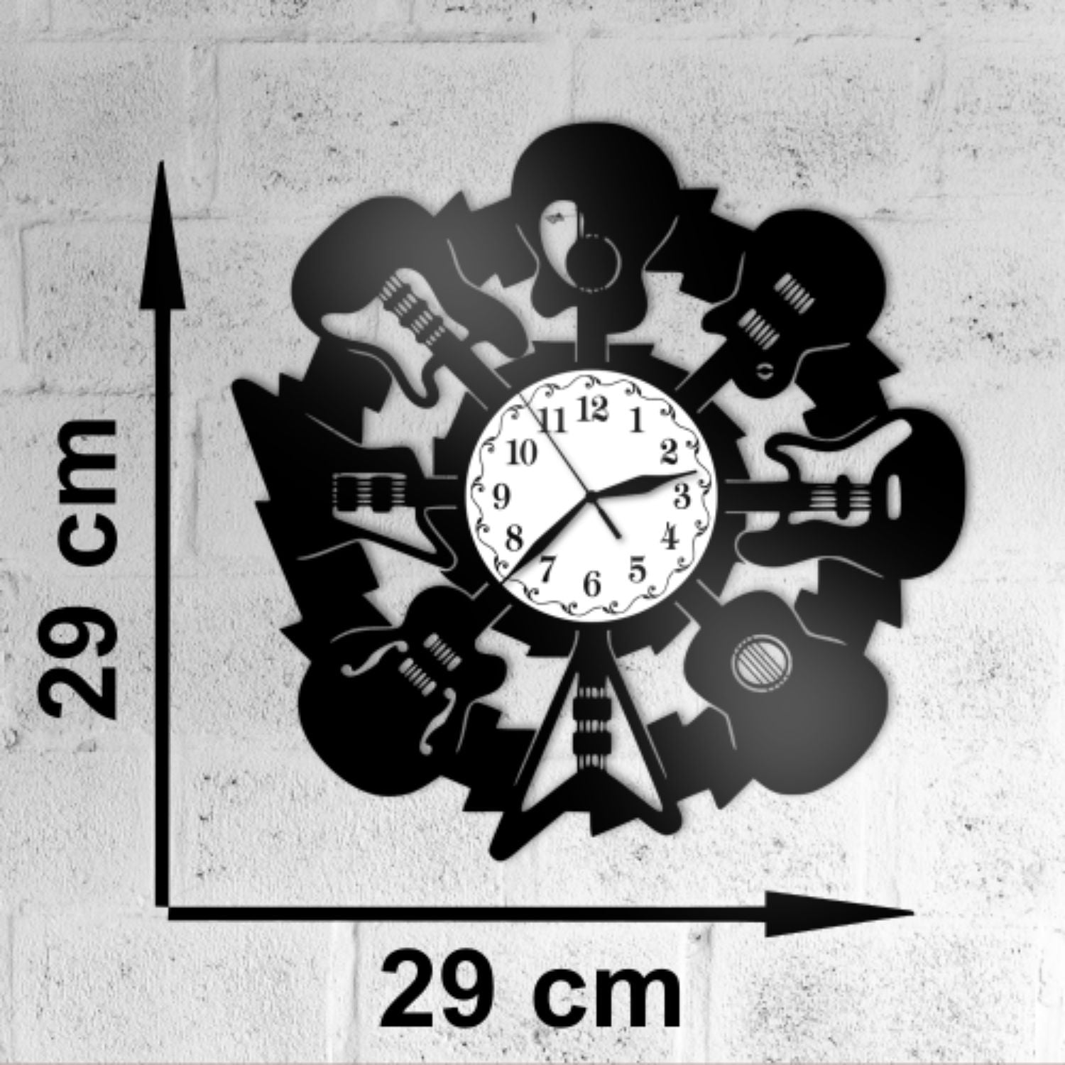 Ceas cadou cu chitara - model 2 - Cadouri Personalizate