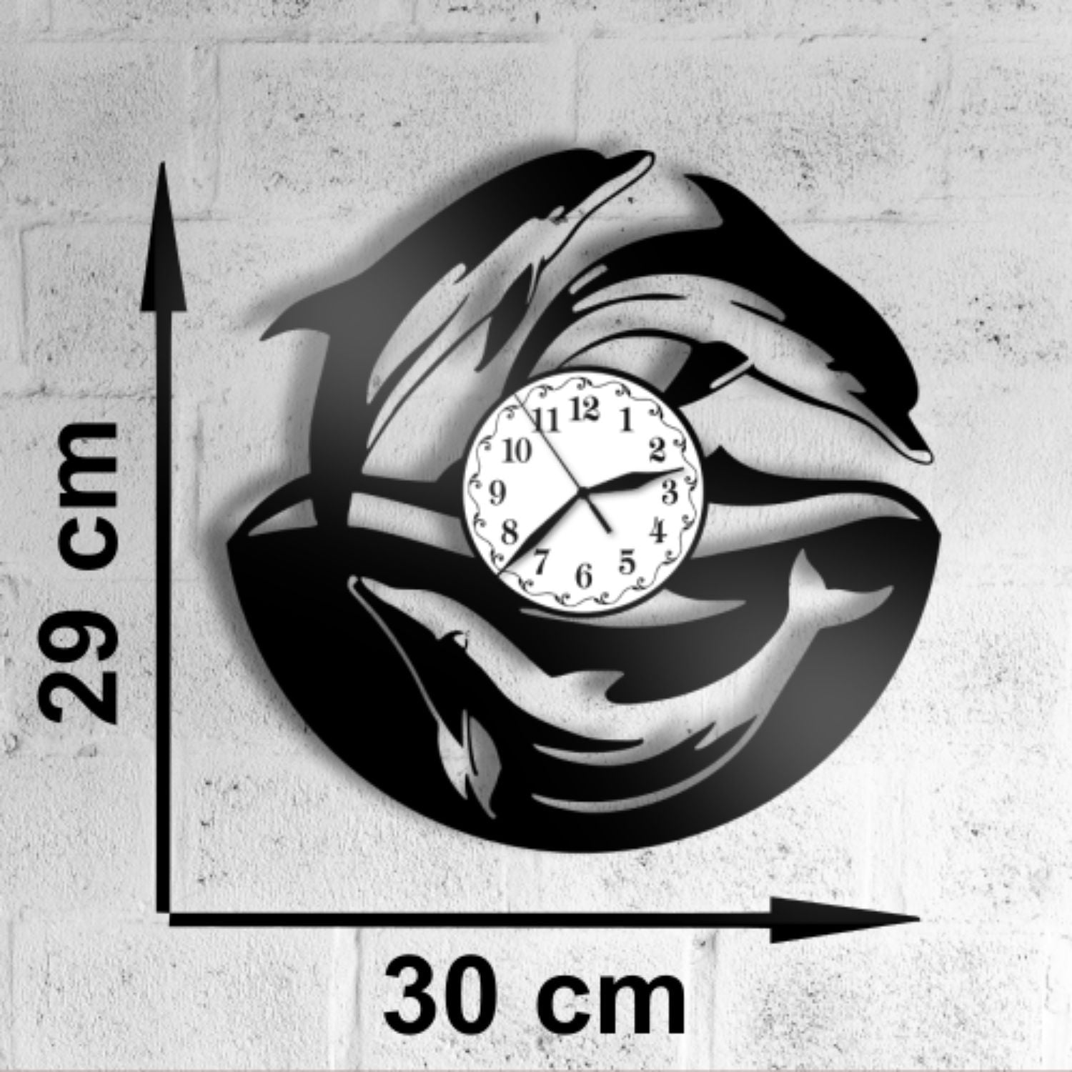 Ceas cadou cu delfini - model 1 - Cadouri Personalizate