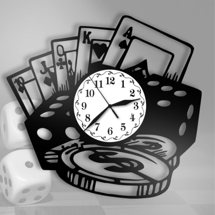 Ceas cadou cu jocuri de noroc - poker - Cadouri Personalizate