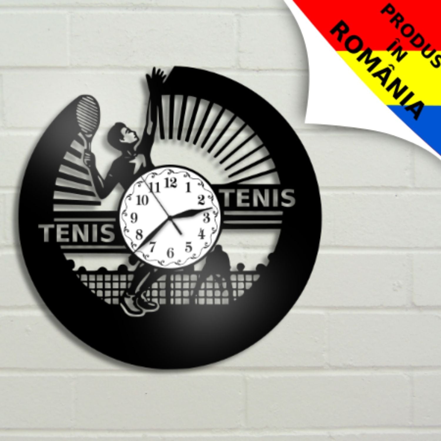 Ceas cadou cu jucator de tenis - Cadouri Personalizate