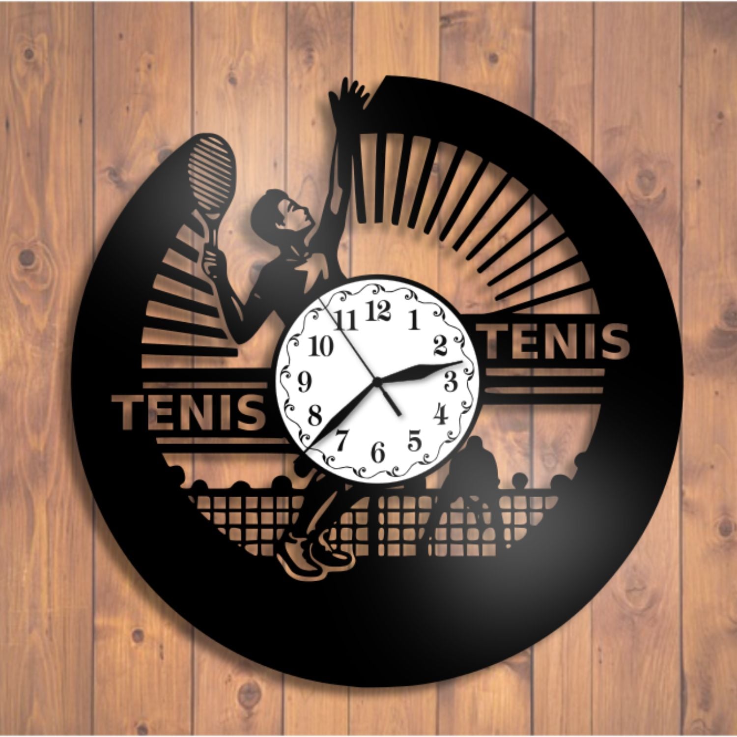 Ceas cadou cu jucator de tenis - Cadouri Personalizate