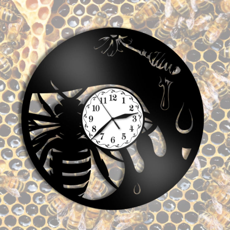 Ceas cadou pentru apicultori cu albine si miere - Cadouri Personalizate