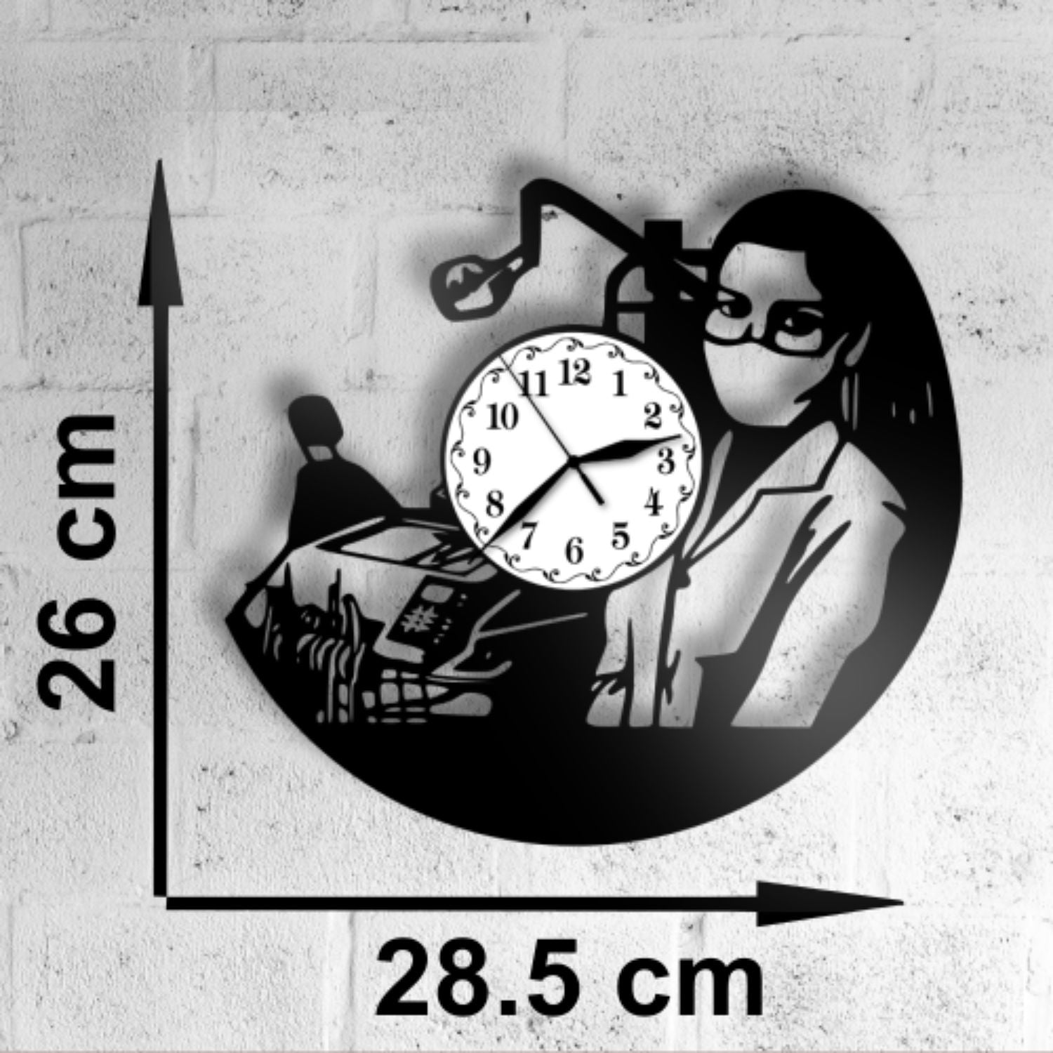 Ceas cadou pentru dentisti - stomatologi - model 1 - Cadouri Personalizate