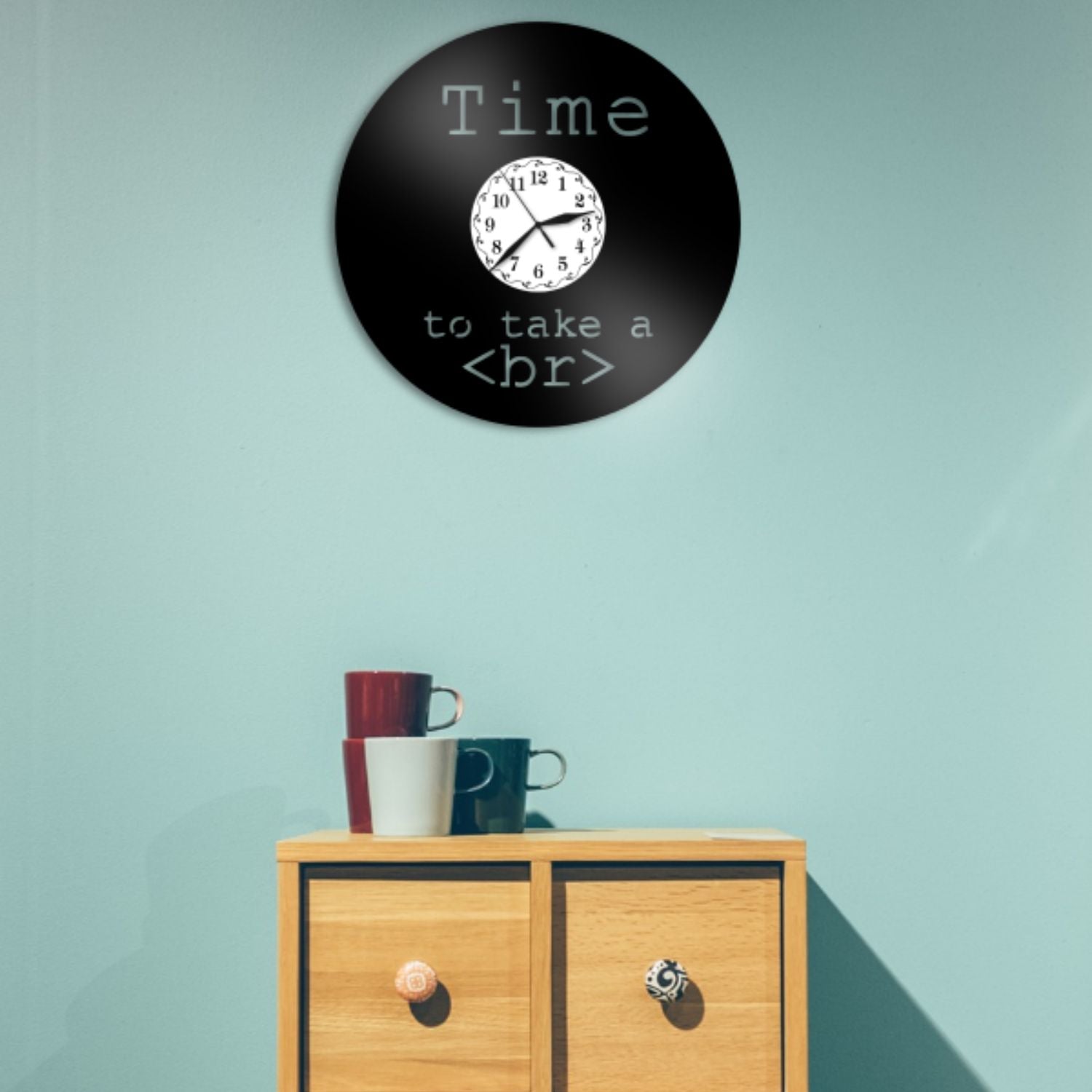 Ceas cadou pentru programatori Time to take a brake - Cadouri Personalizate