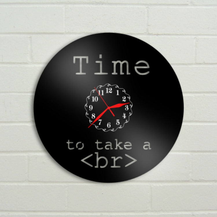 Ceas cadou pentru programatori Time to take a brake - Cadouri Personalizate