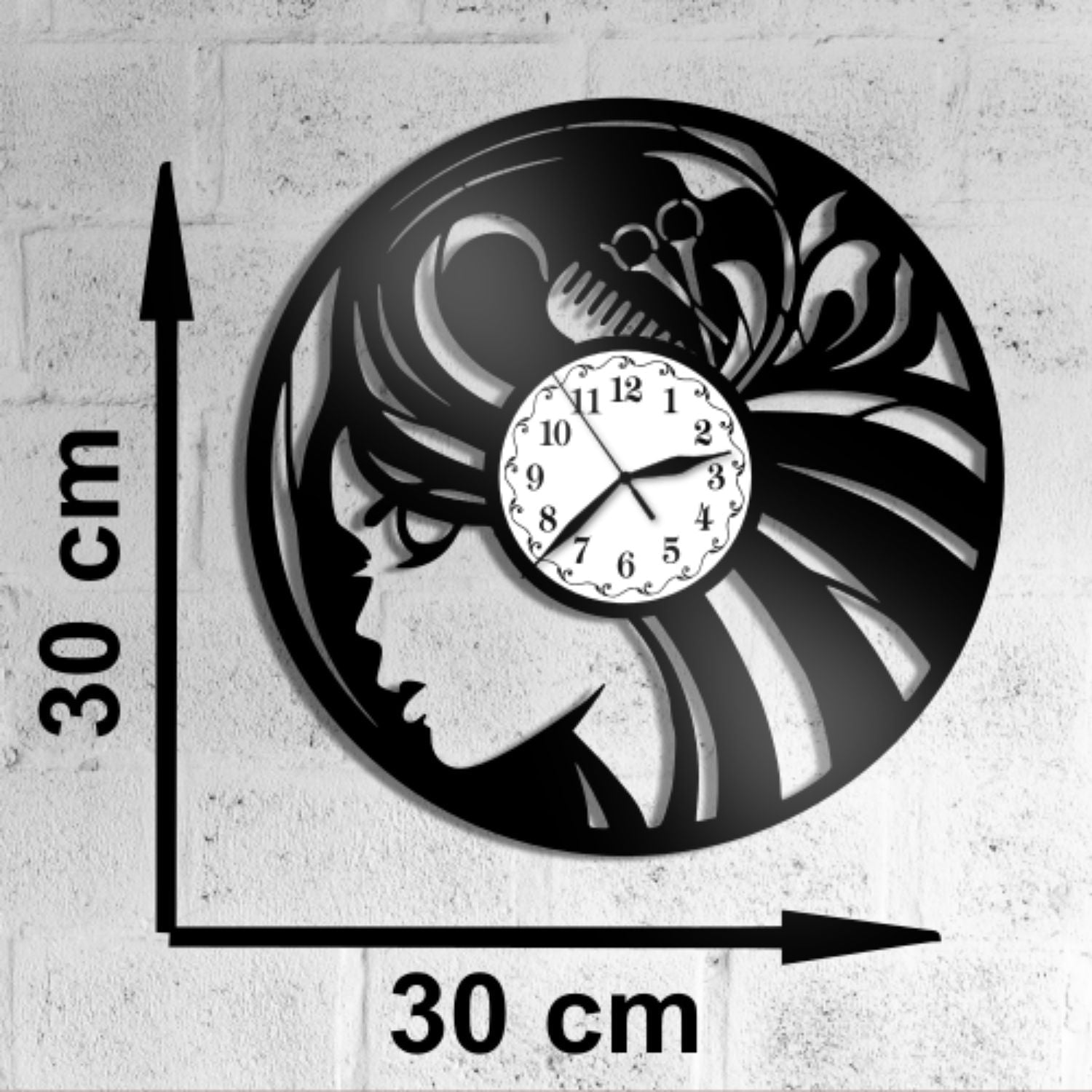 Ceas cadou pentru salon de coafura - model 1 - Cadouri Personalizate