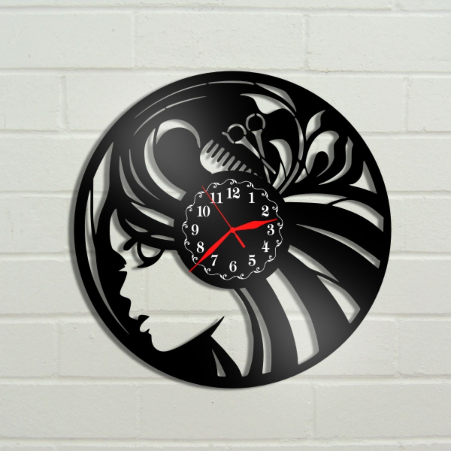 Ceas cadou pentru salon de coafura - model 1 - Cadouri Personalizate