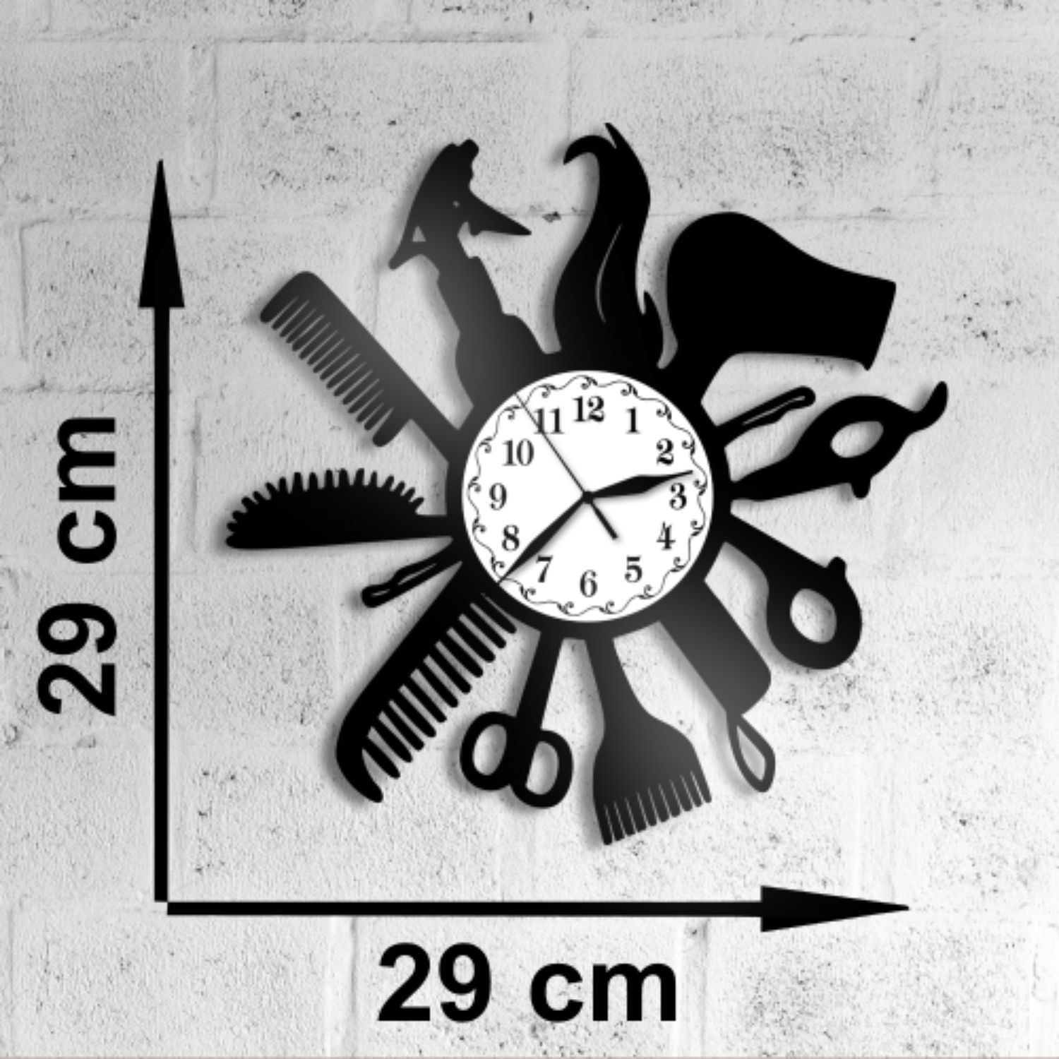 Ceas cadou pentru salon de coafura - model 2 - Cadouri Personalizate