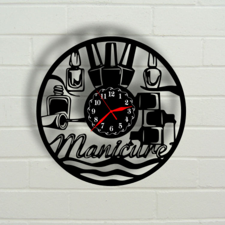 Ceas cadou pentru salon de manichiura - unghii - model 1 - Cadouri Personalizate