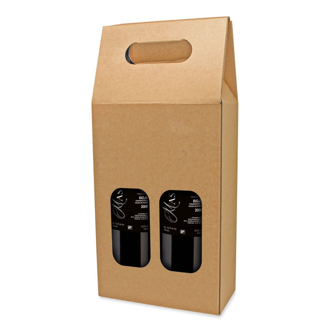 Cutie carton pentru două sticle de vin - Cadouri Personalizate