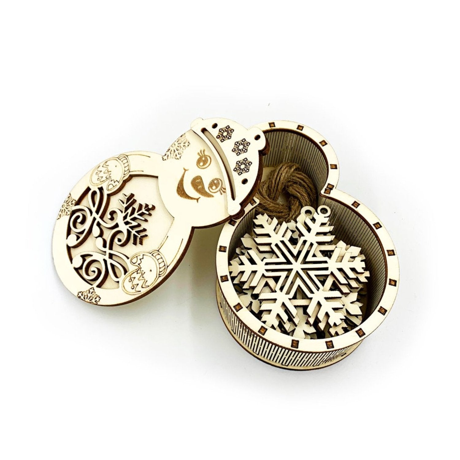 Cutie cu 10 ornamente de Crăciun - Cadouri Personalizate