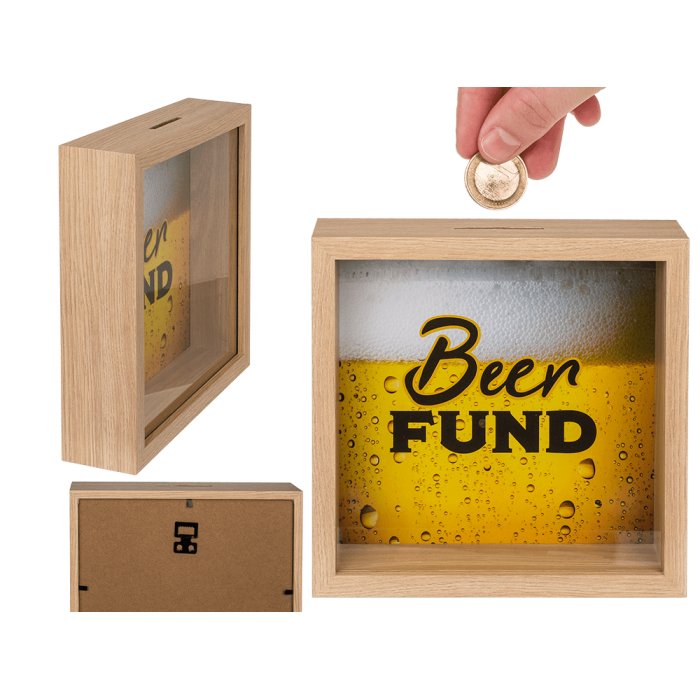 Cutie de economisire pentru bere 20 x 20 cm - Cadouri Personalizate