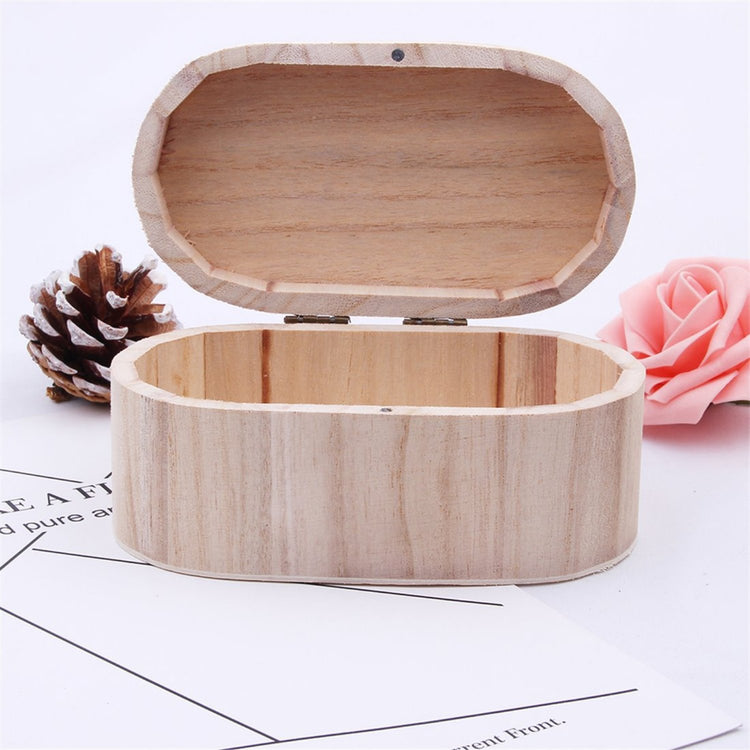 Cutie de lemn ovală personalizabilă - Cadouri Personalizate