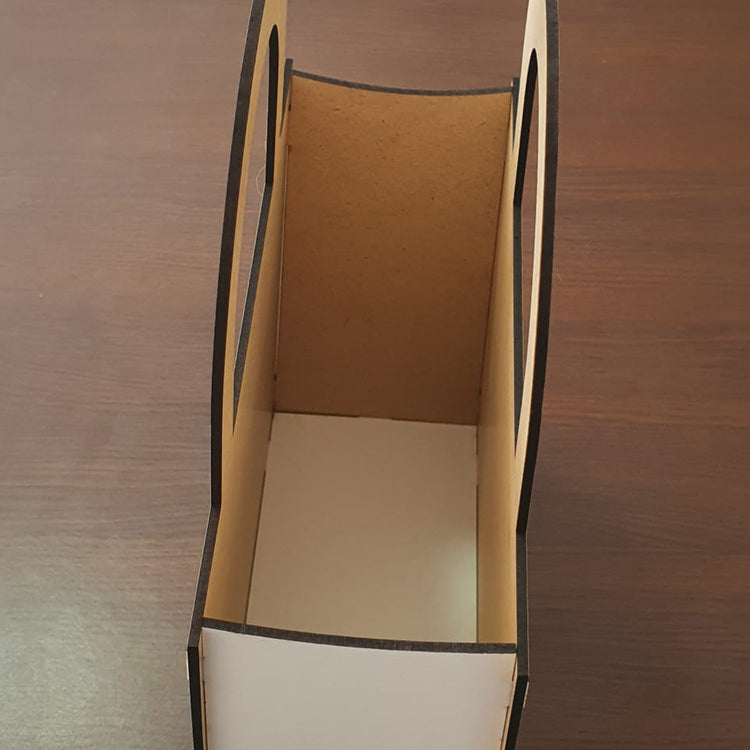Cutie din lemn în formă de sacoșă - Cadouri Personalizate