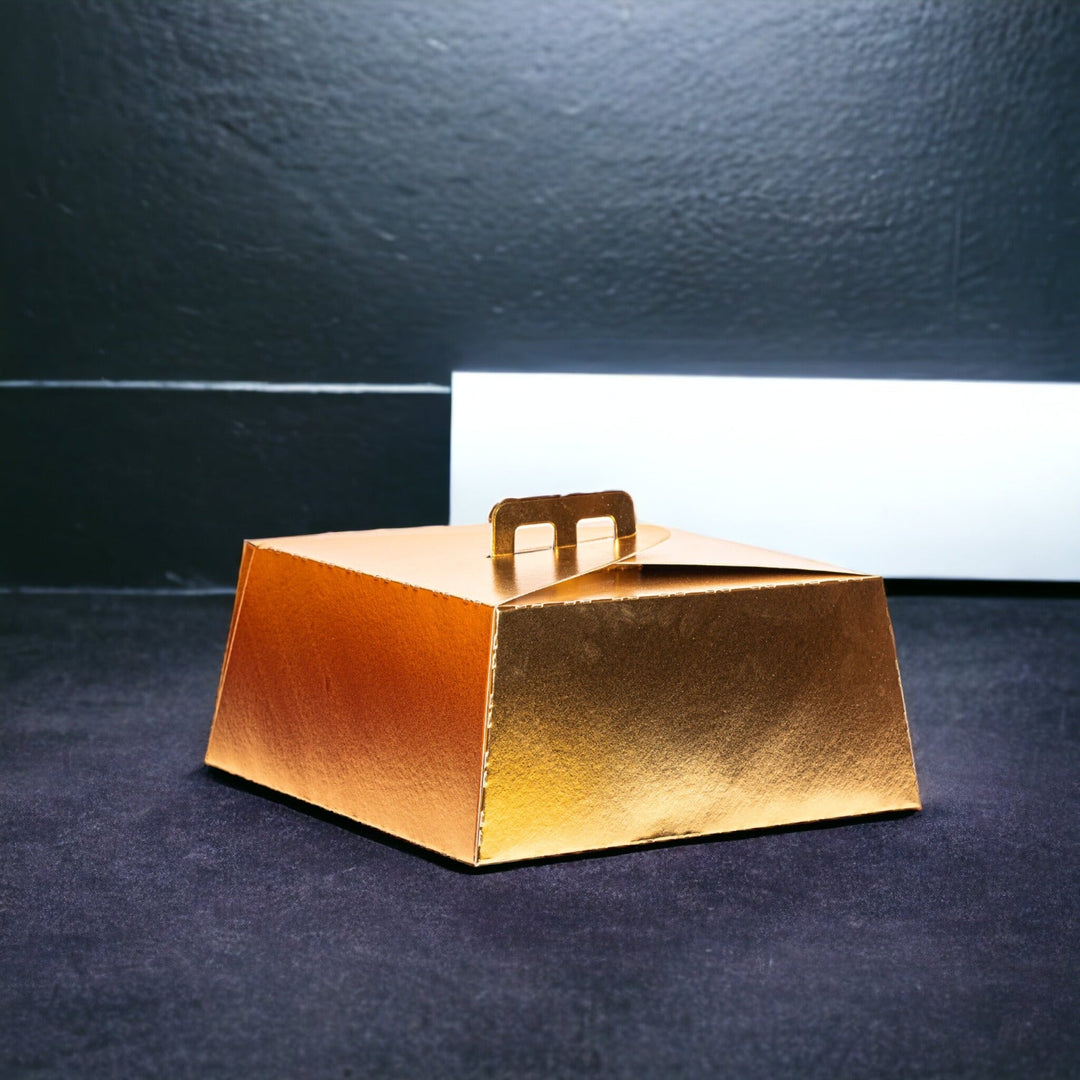 Cutii tort aurii 25x35 cm - 25 buc - Cadouri Personalizate