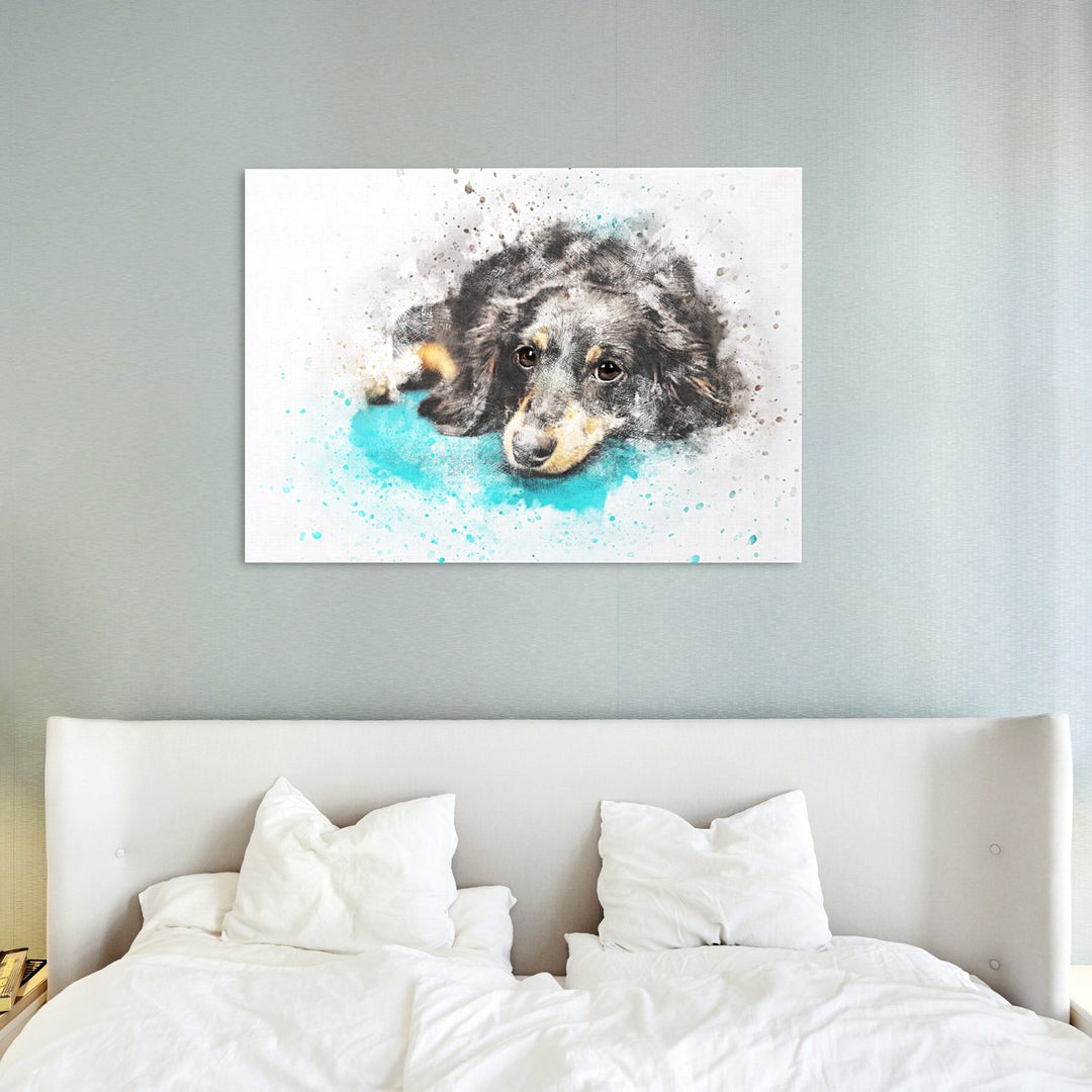 Decorațiune perete canvas "Dog" - Cadouri Personalizate
