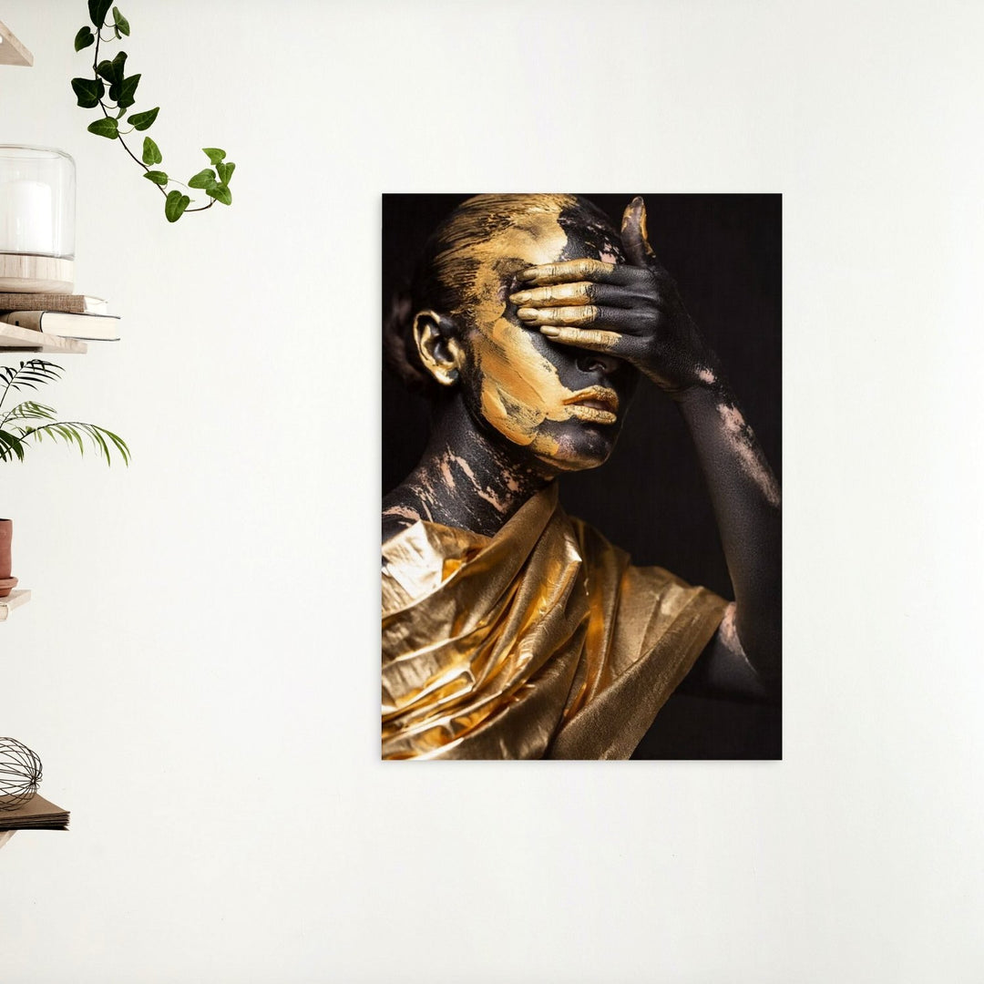 Decorațiune perete canvas "Gold Girl" - Cadouri Personalizate