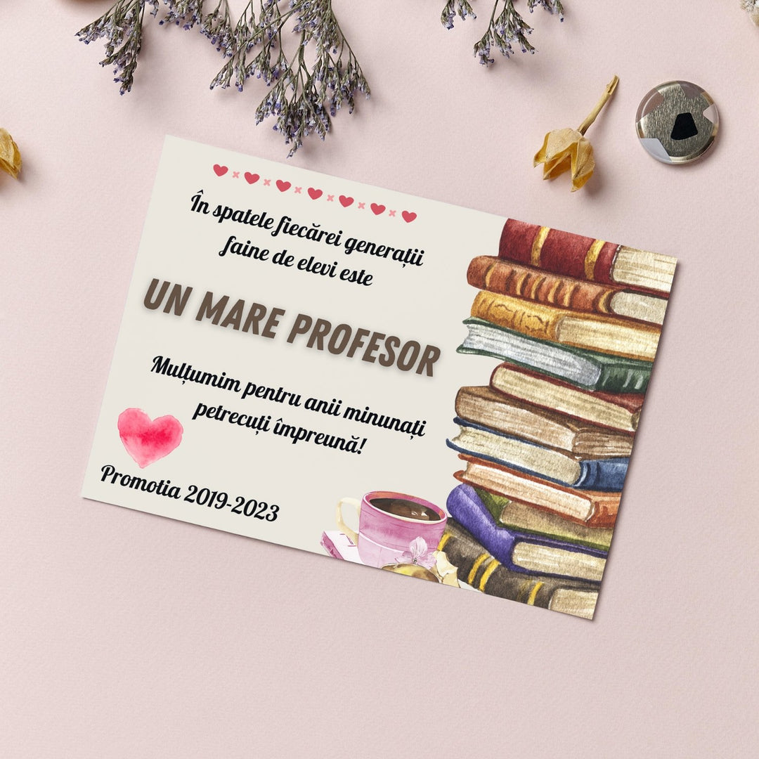 Felicitare personalizată profesori