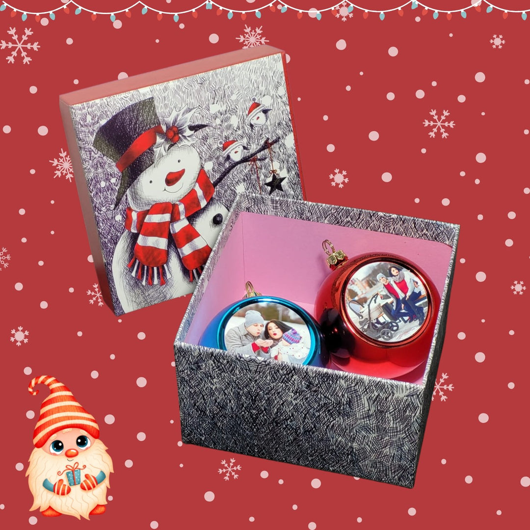 Globuri personalizate în cutie - duo box