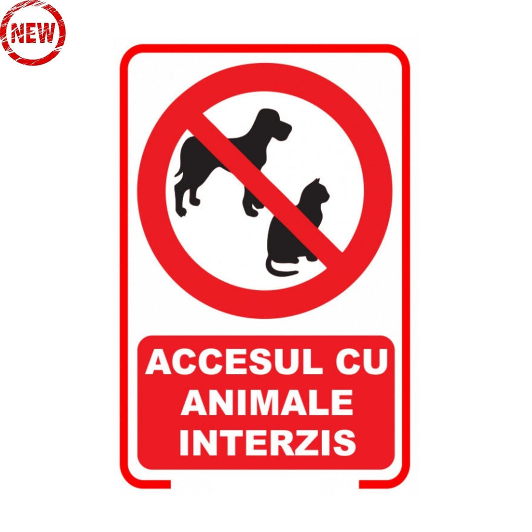Indicator Accesul cu animale interzis