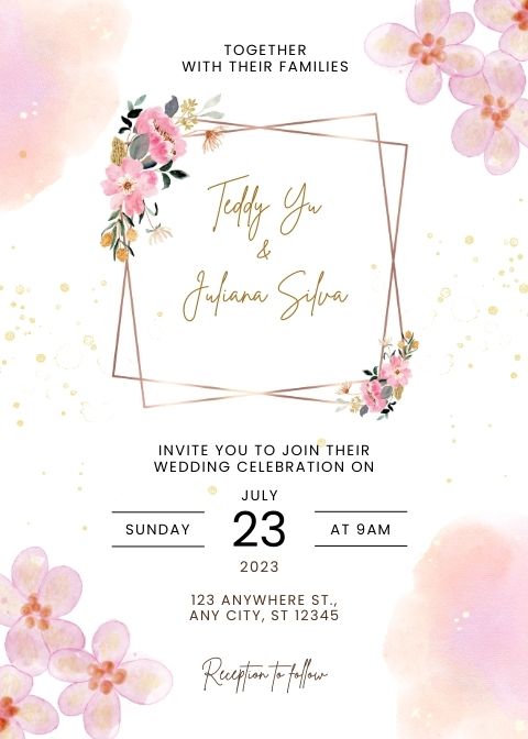 Invitația de Nuntă Digitală Bliss V - Atelier Magic