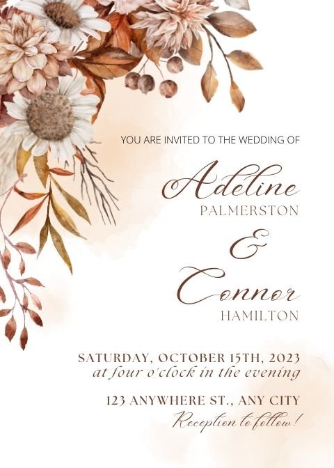 Invitația de Nuntă Digitală Evergreen IV - Atelier Magic