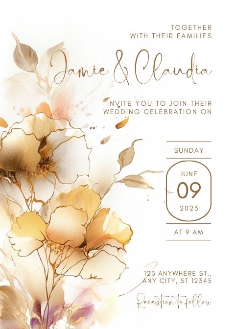 Invitația de Nuntă Digitală Jubilee - Atelier Magic