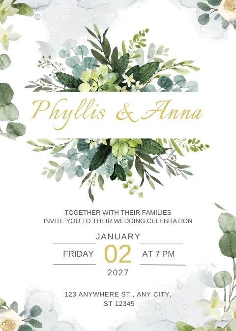 Invitația de Nuntă Digitală Jubilee III - Atelier Magic