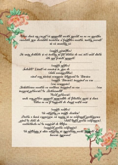 Invitație de Nuntă Digitală Rapture III - Atelier Magic