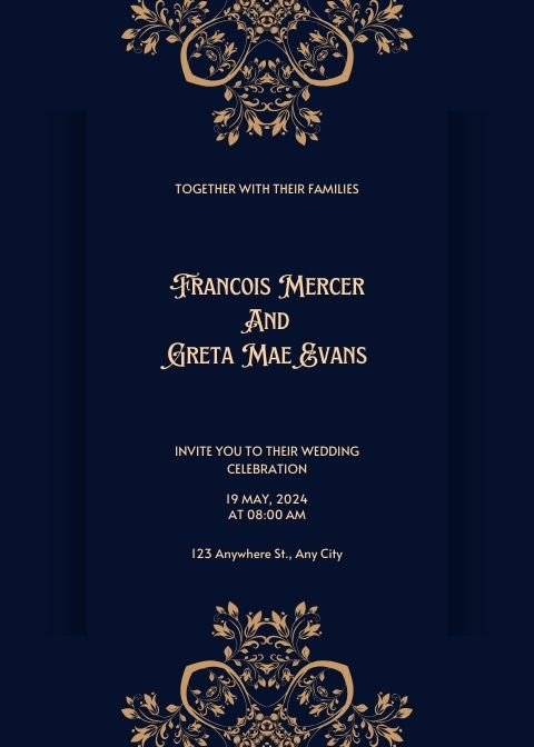 Invitație de Nuntă Digitală Serenade X - Atelier Magic