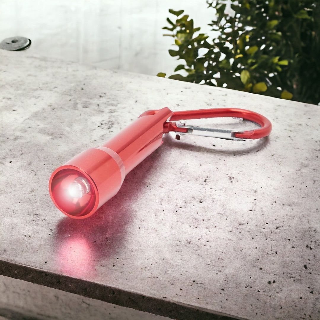 Lanterna LED Mini cu Breloc Carabină - Cadouri Personalizate