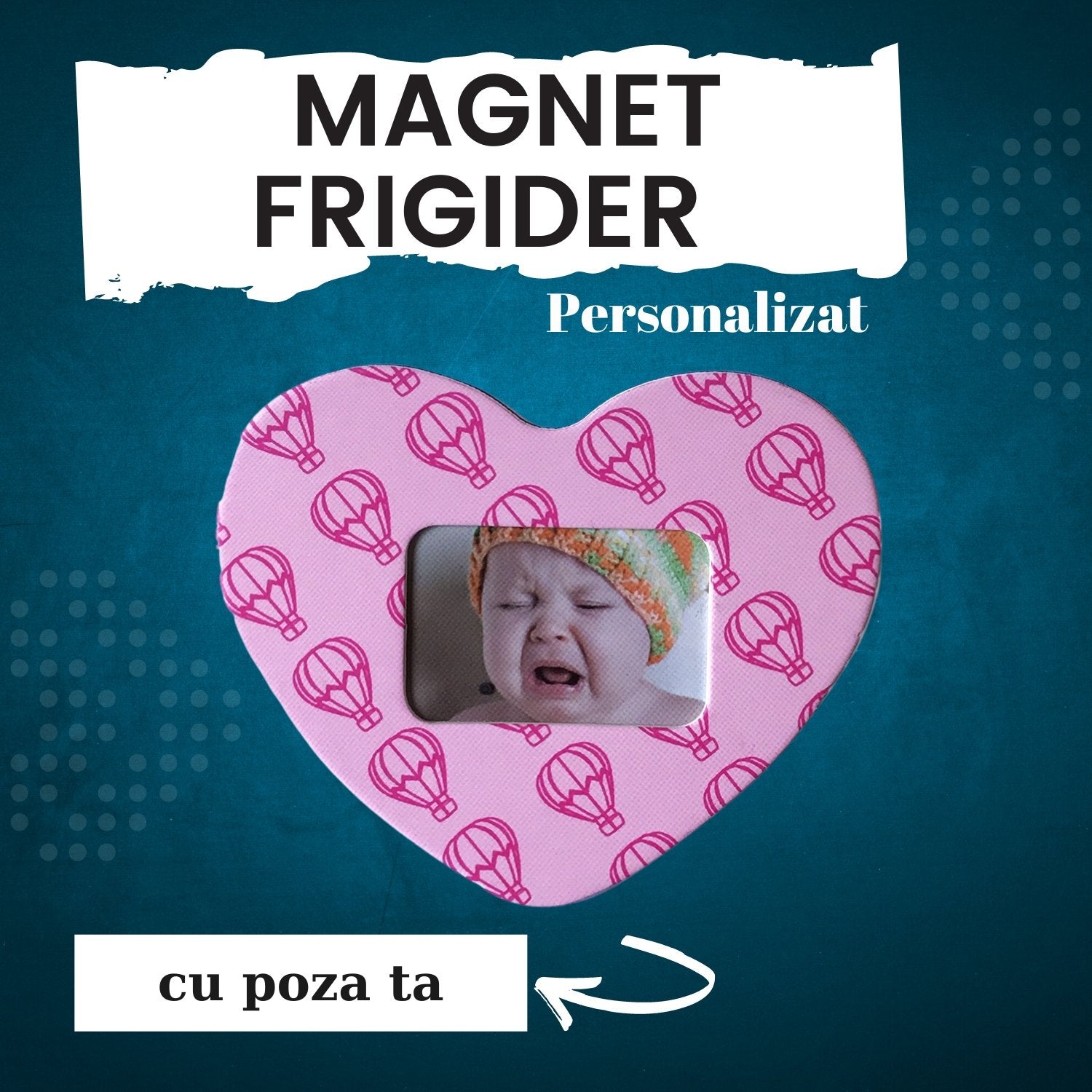 Magnet frigider inserție foto - Cadouri Personalizate 