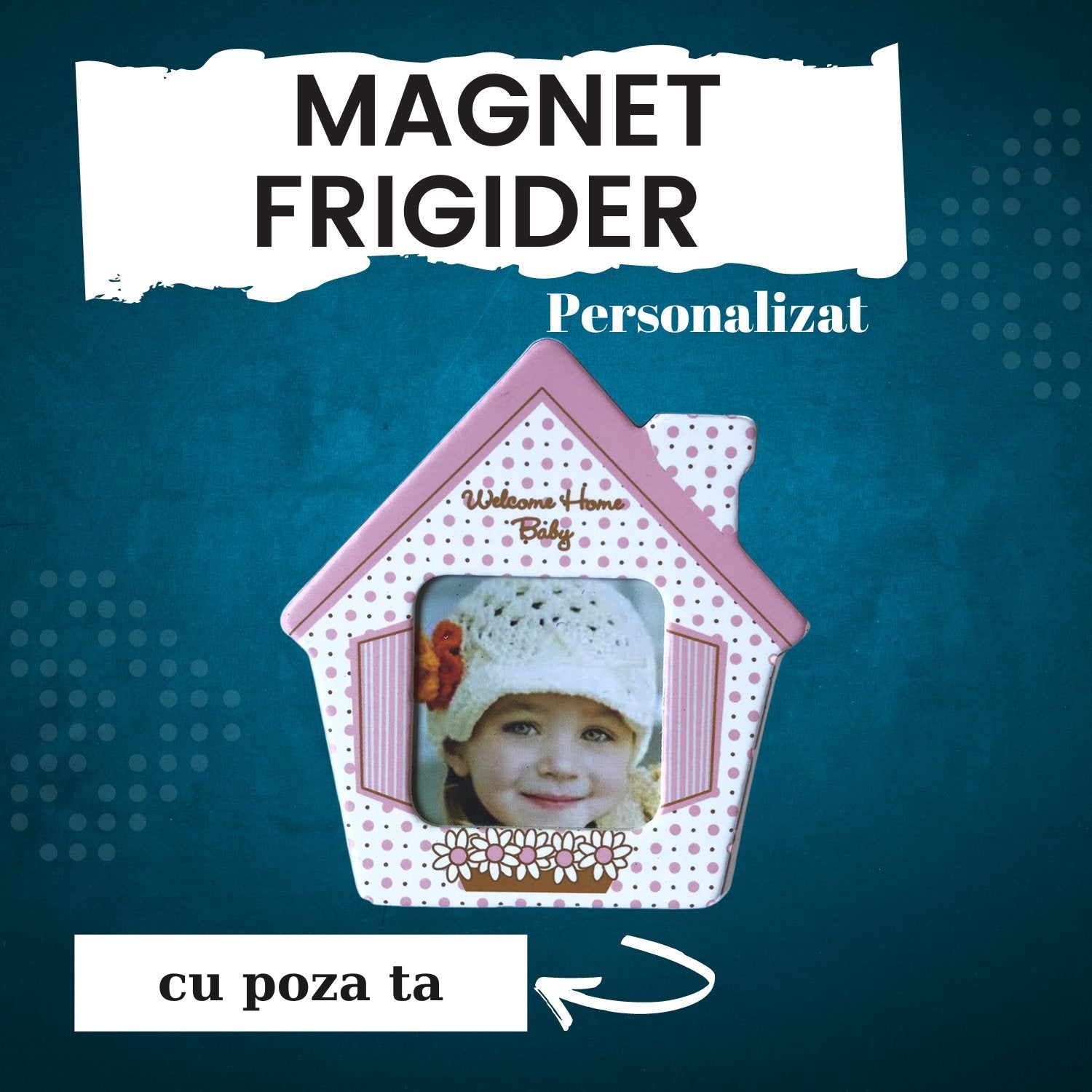 Magnet frigider inserție foto - Cadouri Personalizate 