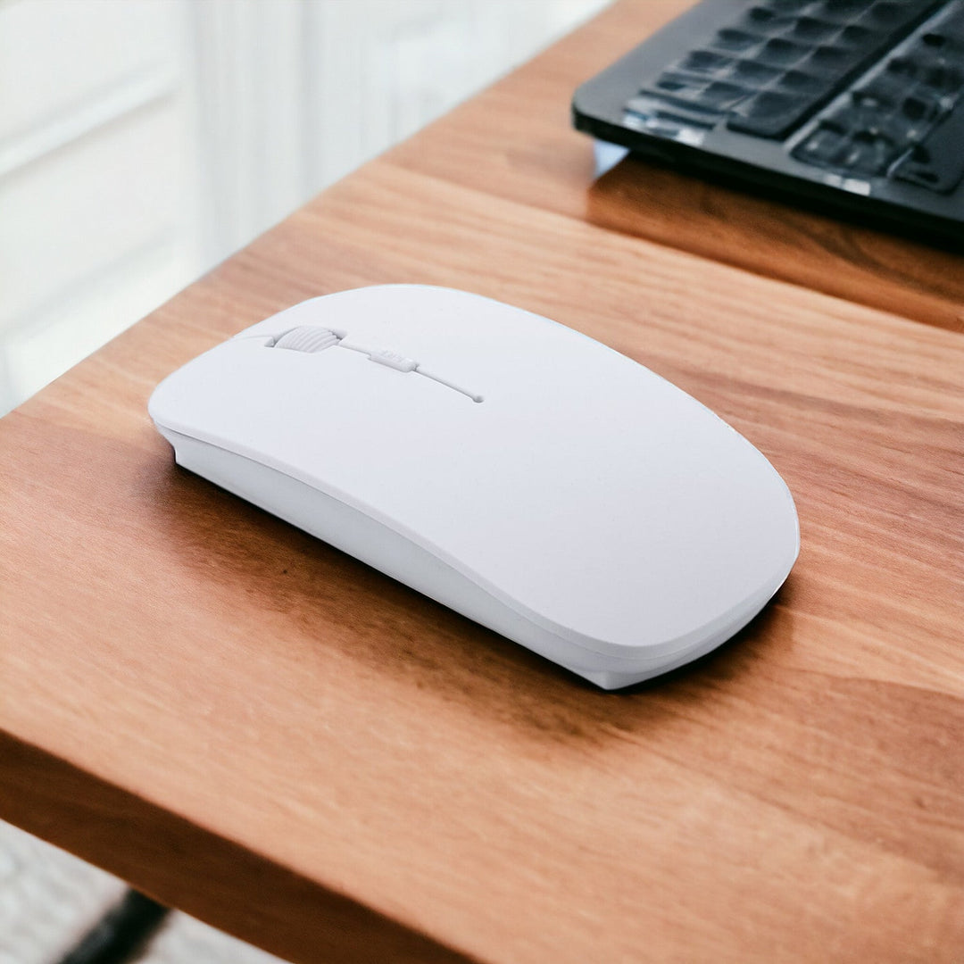 Mouse optic wireless Super Slim cu baterii - Cadouri Personalizate