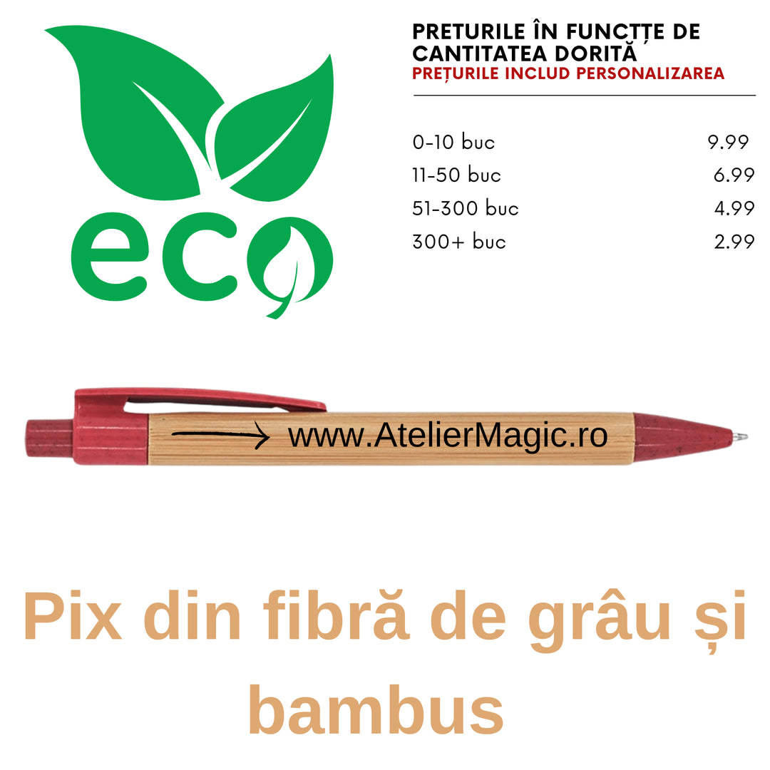 Pix bambus si fibră de grâu personalizat