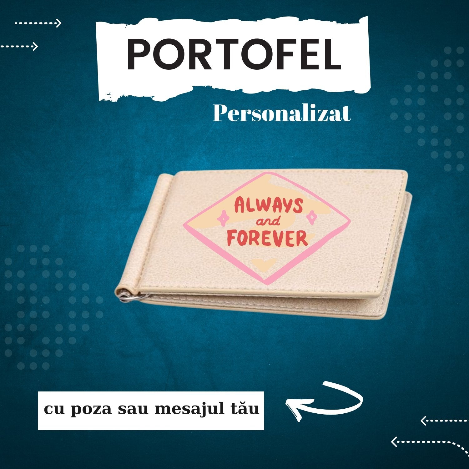 Portofel din piele Personalizat - Cadouri Personalizate