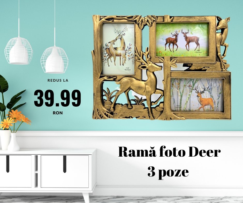 Rama foto colaj DEER 3 poze - Cadouri Personalizate